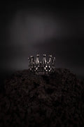 Bague couronne en acier inoxydable avec design royal style rock et alternatif
