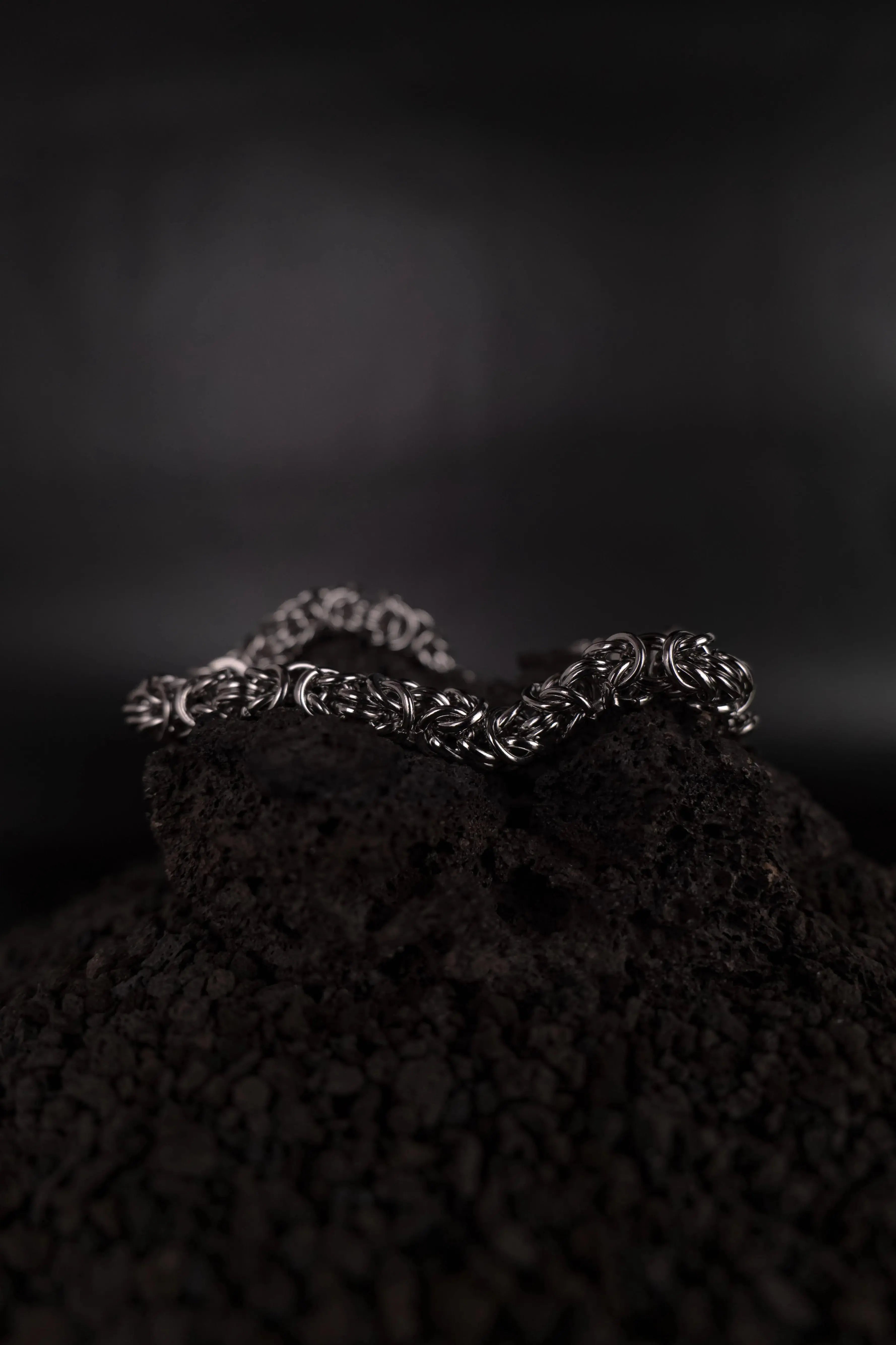 Bracelet acier inoxydable petit maillons mêlé, chaine tendence