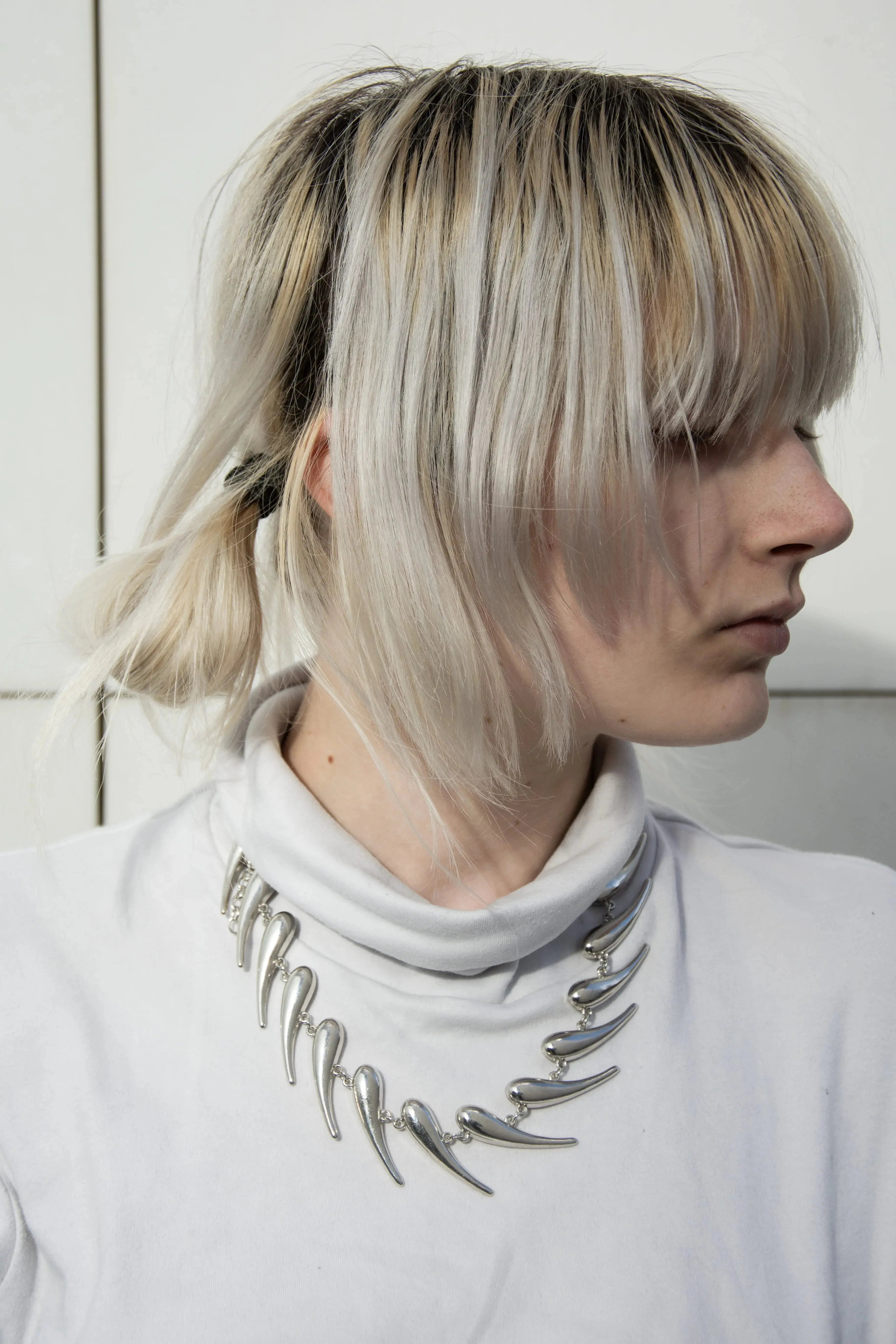 Collier mixte, collier griffe en métal inoxydable, collier punk rock, rebel, collier alt
