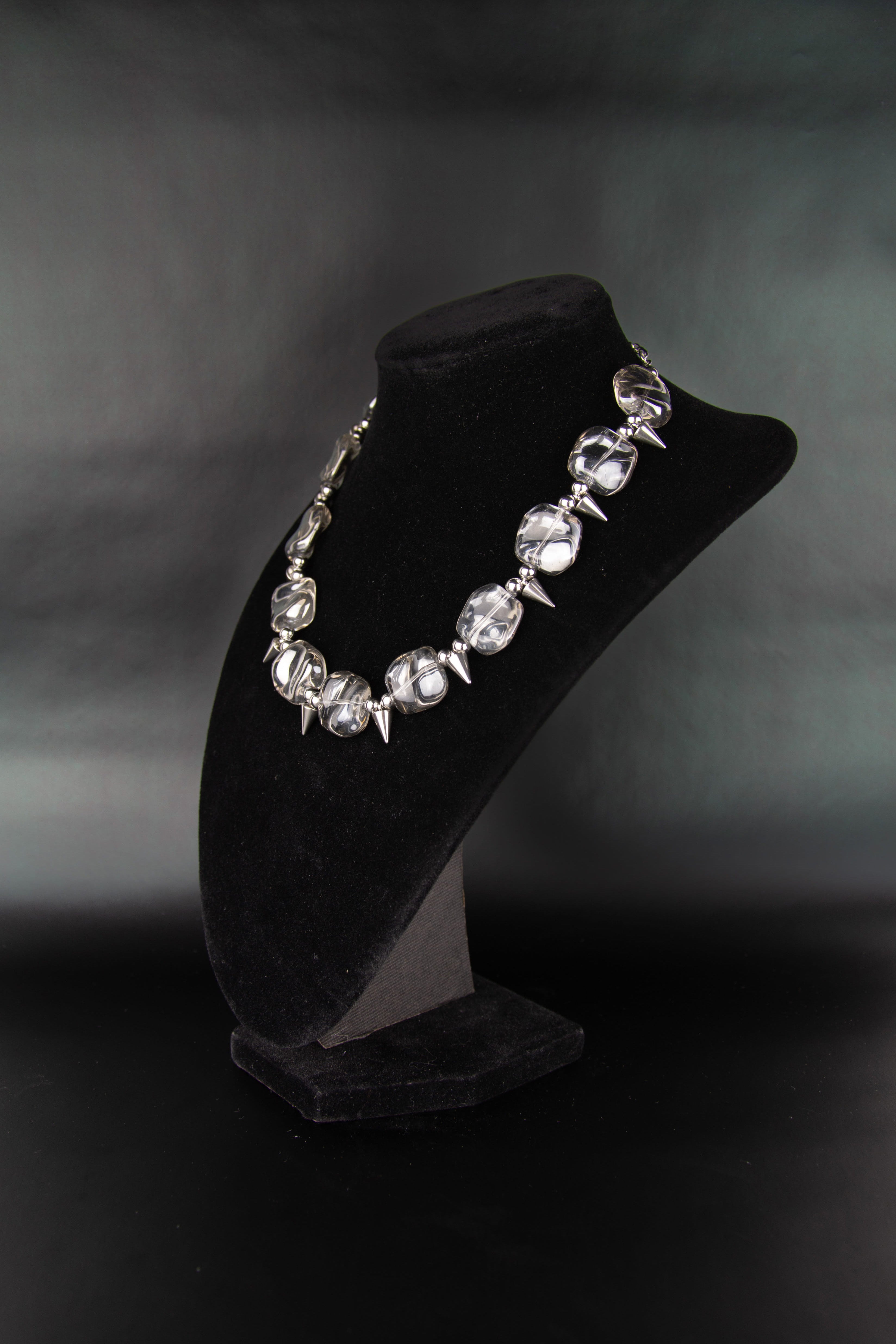 Chrystal Pebble Necklace