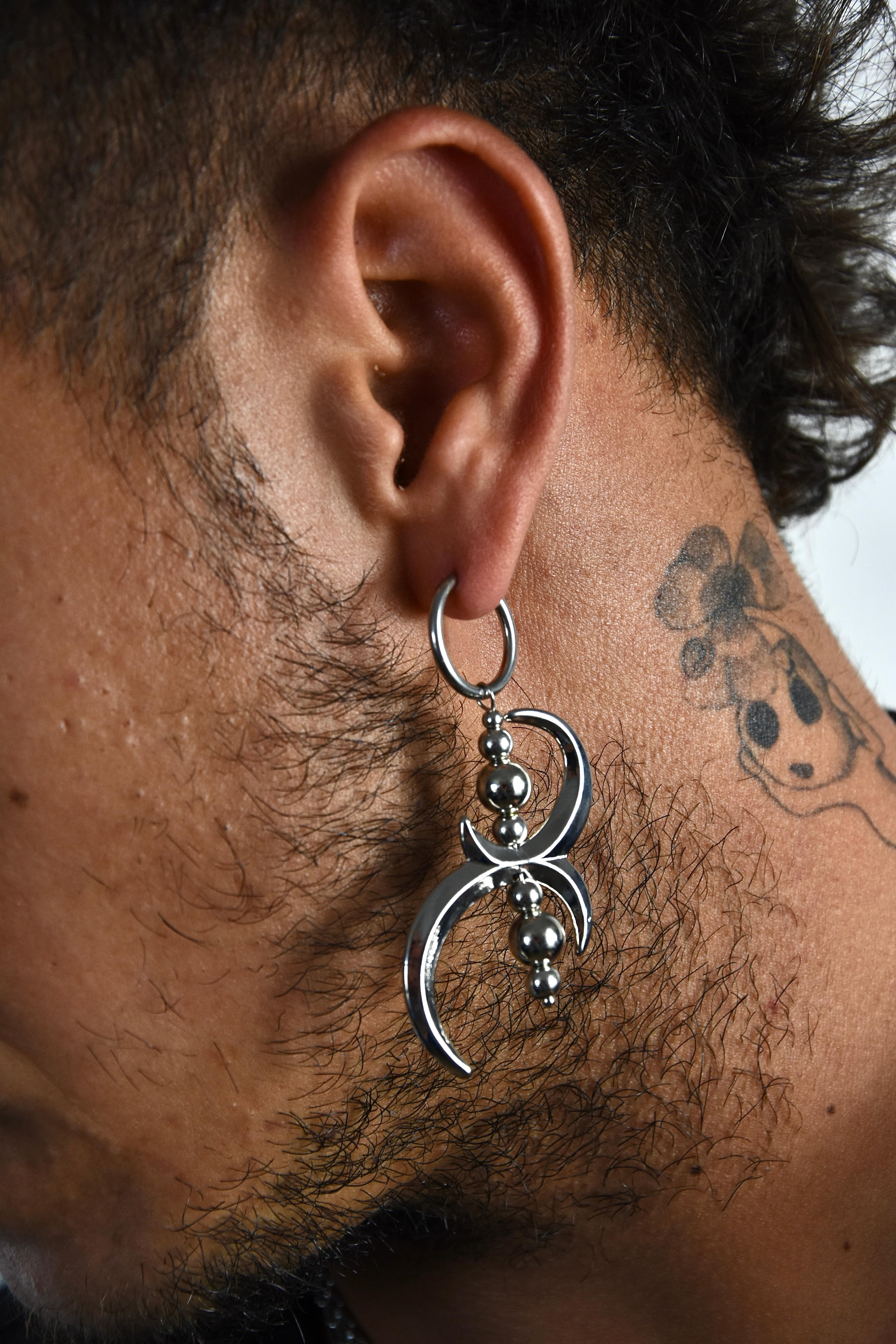 Silver Moons Earrings