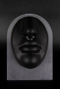 Septum en acier inoxydable inspiré des armures de chevalier pour homme et pour femme. 
