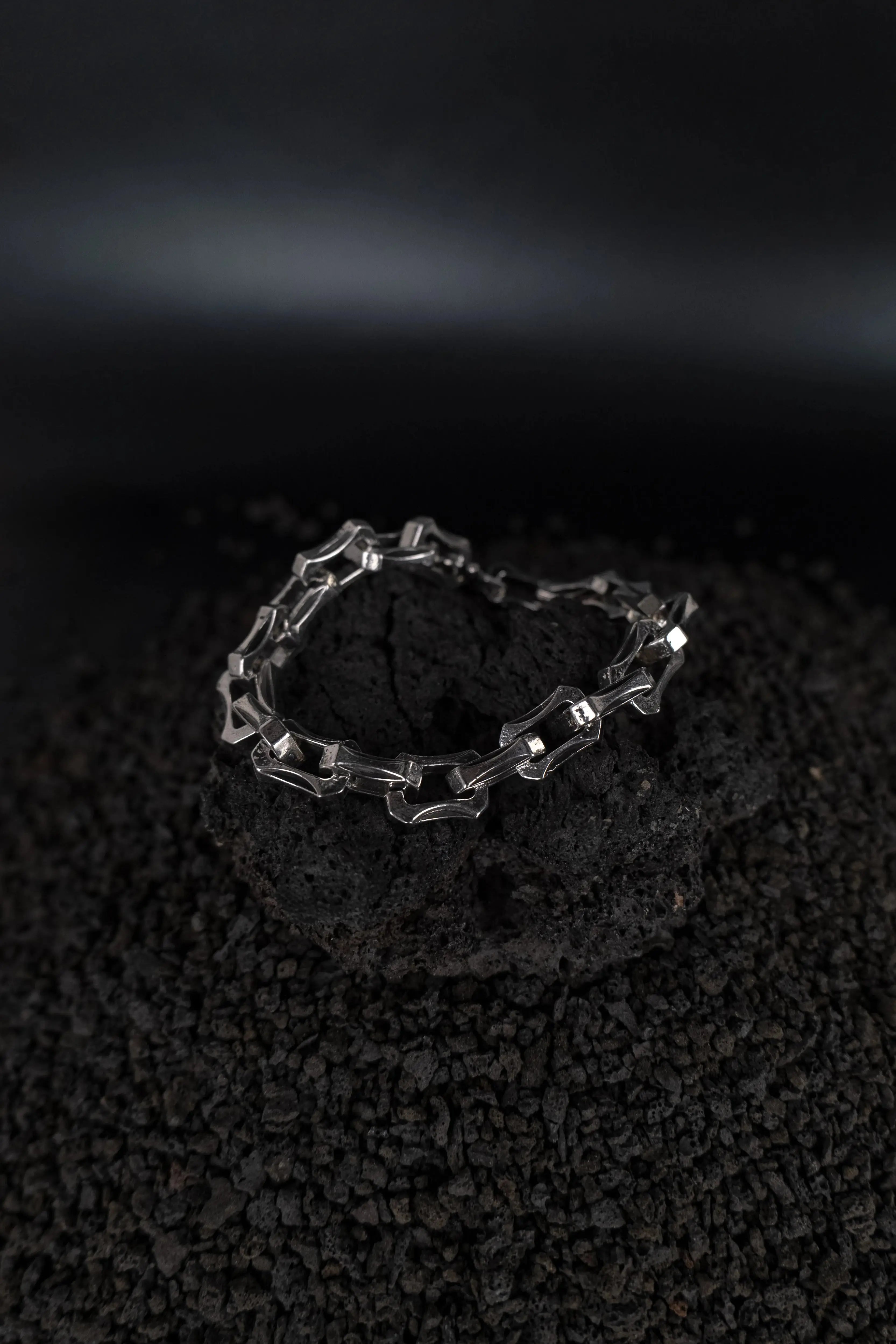 Bracelet de biker en acier inoxydable.