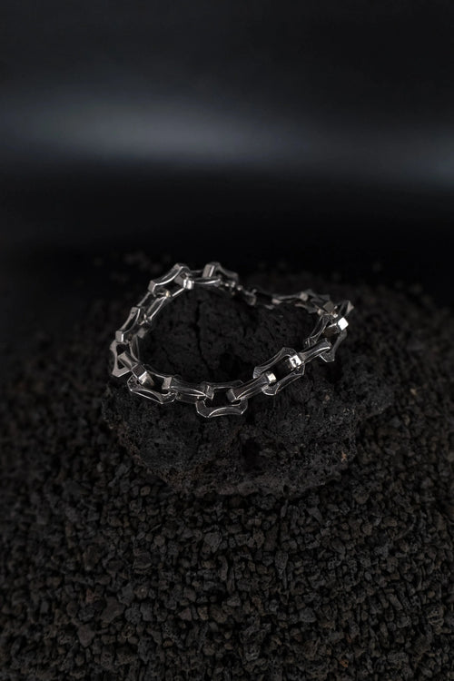 Bracelet de biker en acier inoxydable.